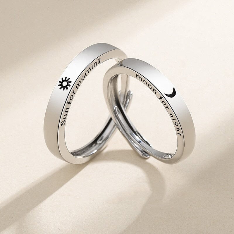 MonDouble™ - Bague tendance ajustable en argent