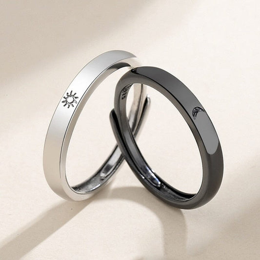 MonDouble™ - Bague tendance ajustable en argent